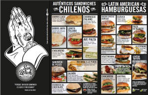 San Wich – Restaurante de Comida CHILENA en pleno centro de Madrid, Completos, Hamburguesas, Ensaladas, Churrascos, Bebidas y Dulces típicos CHILENOS