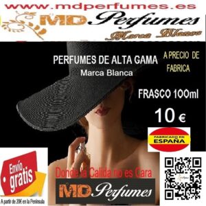 Venta perfumes de Marca blanca  equivalentes de Alta Gama 10€ 100ml en www.mdperfumes.es