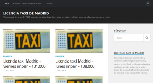 Licencia de taxi de Madrid