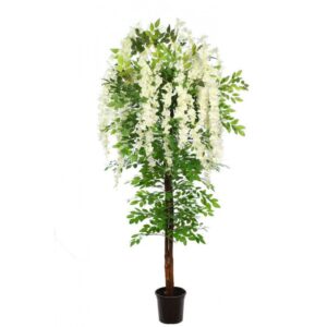 Arbol artificial wisteria 180cm blanco