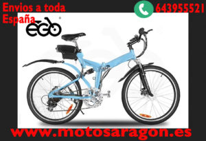 Bicicletas eléctricas EGO CHICAGO 250w  6 velocidades shimano plegable aluminio