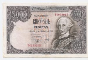 ESPAÑA 5000 PESETAS 1976 EBC