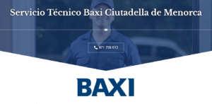Servicio Técnico Baxi Ciutadella de Menorca 971727793