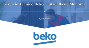Servicio Técnico Beko Ciutadella de Menorca 971727793