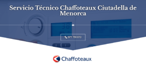 Servicio Técnico Chaffoteaux Ciutadella de Menorca 971727793