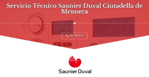 Servicio Técnico Saunier Duval Ciutadella de Menorca 971727793