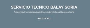 Servicio Técnico Balay Soria 975224471