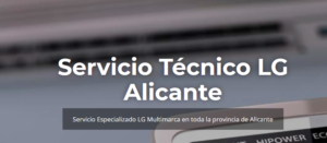 Servicio Técnico Lg Alicante Tlf: 965217105