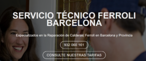 Servicio Técnico Ferroli Barcelona Tlf: 934 242 687