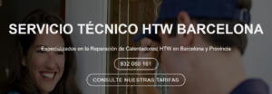 Servicio Técnico HTW Barcelona Tlf: 934 242 687