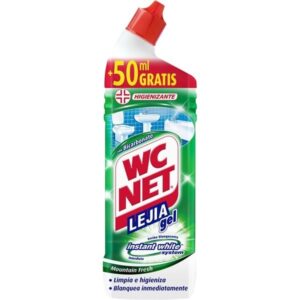 WC NET limpiador higienizante baño lejia en gel mountain fresh 750 + 50 ml GRATIS.