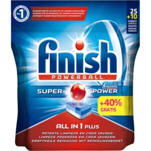Finish Powerball All in One Super Power Calgonit pastillas detergente lavavajillas 35 Unidades