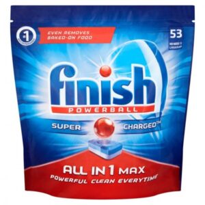 Finish Powerball All in One Super Power pastillas detergente lavavajillas 53 Unidades