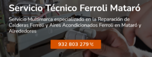 Servicio Técnico Ferroli Mataró 934242687