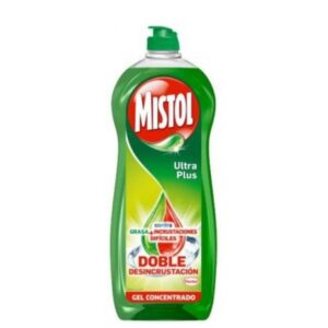 Mistol Ultra Plus contra grasa y incrustaciones detergente lavavajillas a mano 650 ml