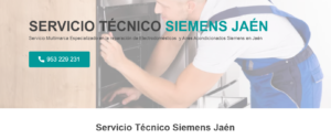 Servicio Técnico Siemens Jaén 953287259