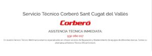Servicio Técnico Corbero Sant Cugat del Vallès 934242687