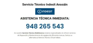 Servicio Técnico Indesit Ansoáin 948262613