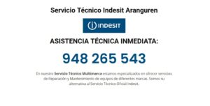 Servicio Técnico Indesit Aranguren 948262613