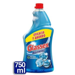GLASSEX Azul Limpiador multiusos y cristales recambio spray 750 ml