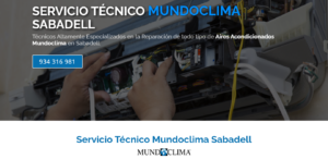 Servicio Técnico Mundoclima Sabadell 934242687