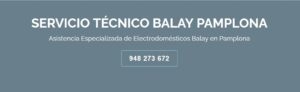 Servicio Técnico Balay Pamplona 948175042