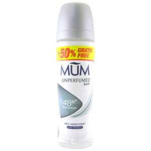 MUM Unperfumed Soft desodorante sin perfume antitranspirante 75 ml + 50% GRATIS