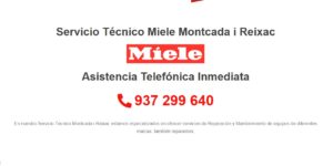 Servicio Técnico Miele Montcada i Reixac 934242687