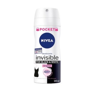 Nivea Black & White Invisible Original desodorante mujer antitranspirante pocket spray 100 ml