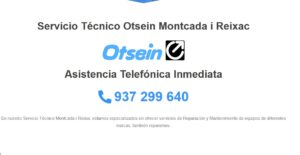 Servicio Técnico Otsein Montcada i Reixac 934242687