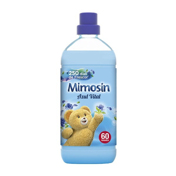 N1 (#ID:58106-58104-medium_large)  Mimosin suavizante Azul Vital 60 lavados de la categoria Limpieza e Higiene y que se encuentra en Madrid, new, 1,83, con identificador unico - Resumen de imagenes, fotos, fotografias, fotogramas y medios visuales correspondientes al anuncio clasificado como #ID:58106