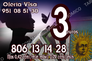 Tarot y videntes  visa 3 euros y 806 desde 0.42€/min