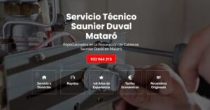 Servicio Técnico Saunier Duval Mataró 934 242 687