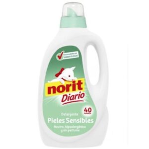 Norit Diario Piel Sensible detergente líquido neutro hipoalergénico 40 Lavados