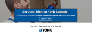 Servicio Técnico York Sabadell 934242687