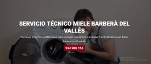 Servicio Técnico Miele Barberà del Vallès 934242687