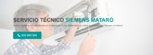 Servicio Técnico Siemens Mataró 934242687