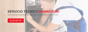 Servicio Técnico Amana Rubí 934242687