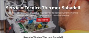 Servicio Técnico Thermor Sabadell 934 242 687