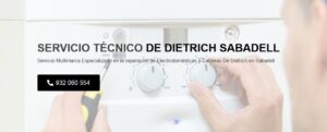 Servicio Técnico De Dietrich Sabadell 934242687