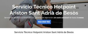Servicio Técnico Hotpoint Ariston Sant Adrià de Besòs 934 242 687