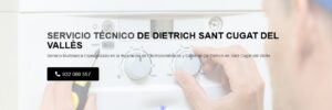 Servicio Técnico De Dietrich Sant Cugat del Vallès 934242687