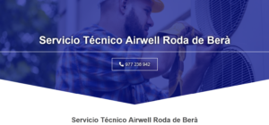 Servicio Técnico Airwell Roda de Bera 977208381