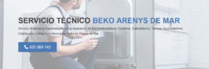 Servicio Técnico Beko Arenys de Mar 934242687