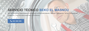 Servicio Técnico Beko El Masnou 934242687