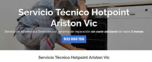 Servicio Técnico Hotpoint Ariston Vic 934 242 687