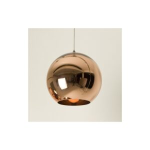 Lámpara HITO, colgante, cristal, color cobre, 25 cms de diámetro