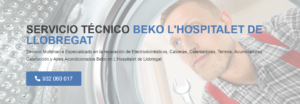 Servicio Técnico Beko Hospitalet de Llobregat 934242687