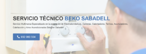 Servicio Técnico Beko Sabadell 934242687