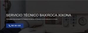Servicio Técnico Baxiroca Xixona 965217105